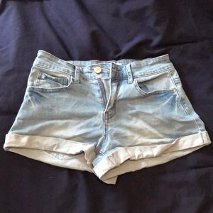 Forever 21 Light Wash Jean Shorts